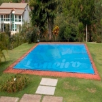 Capa para Piscina Super 8,5 x 3,7m PP/PE Cor Azul / Preto 61 molas 61 lonafix 3 bóias +1b extra